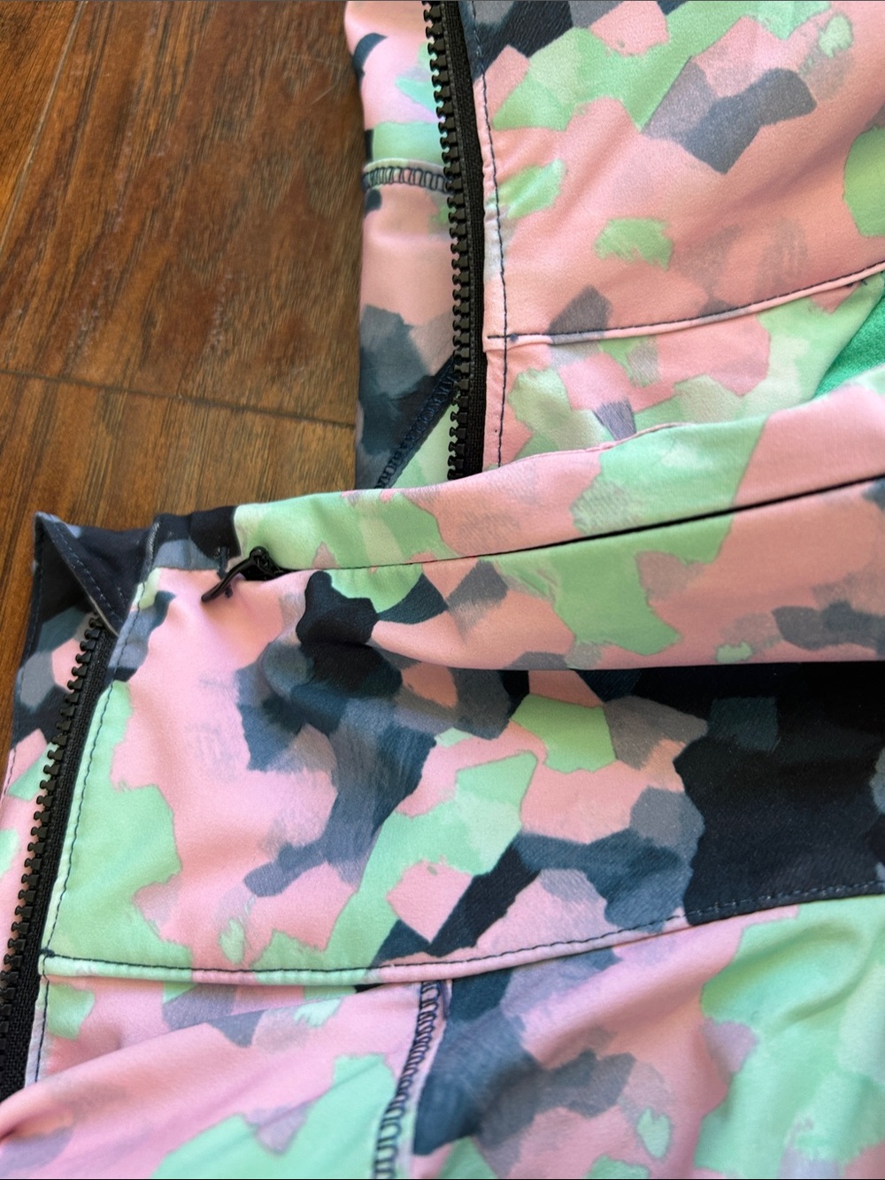lululemon athletica Pink, Mint & Black Camouflage Utility Jacket - Picture 9 of 10